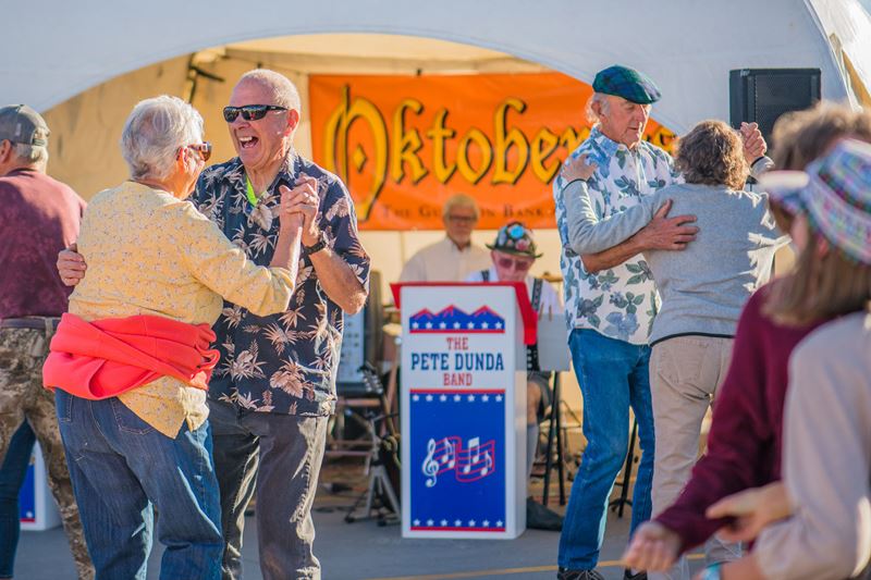 People dancing at OctoberFest