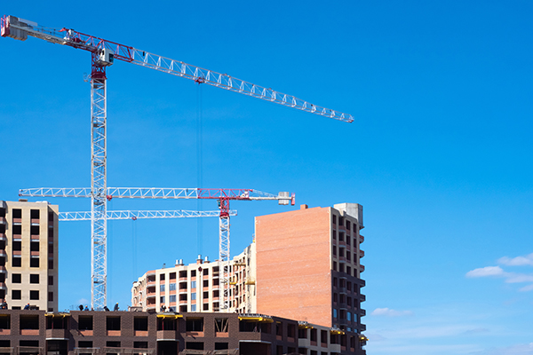 crane working on new building