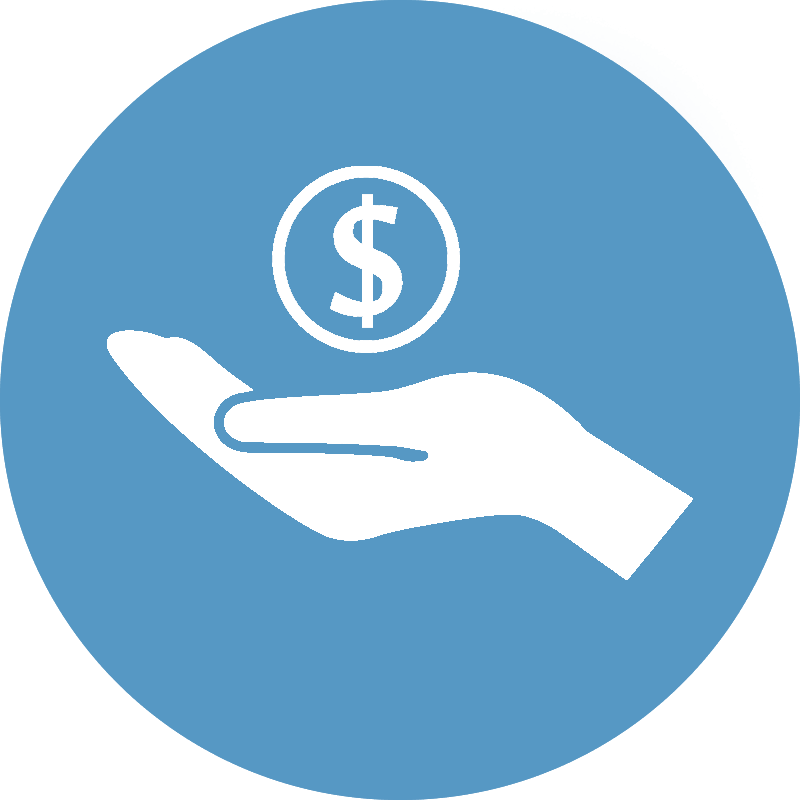 hand with coin icon